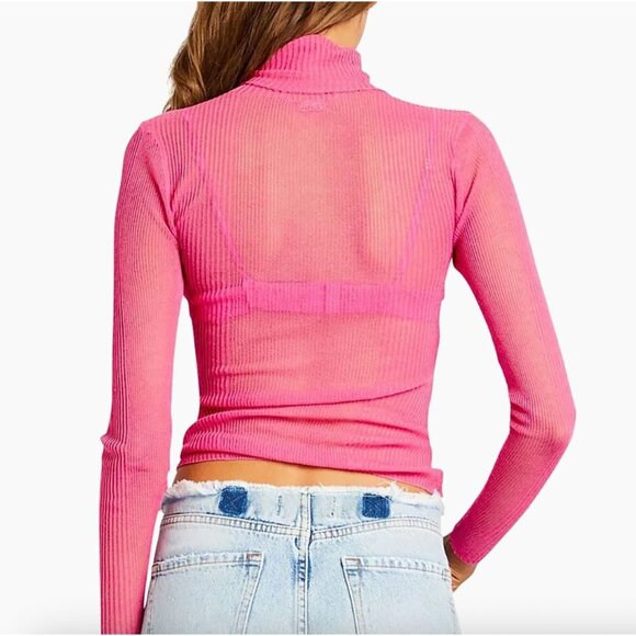 SER.O.YA Piper Sweater Malibu Pink NWT - Size S - Picture 4 of 11